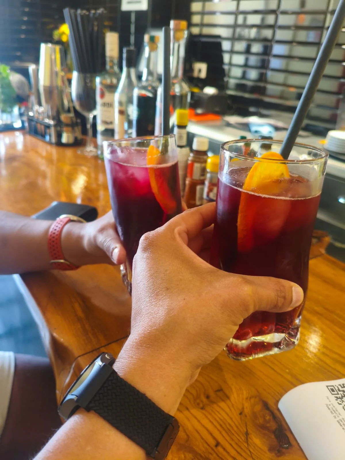 Michelada drinks toast at Che Taco Valencia